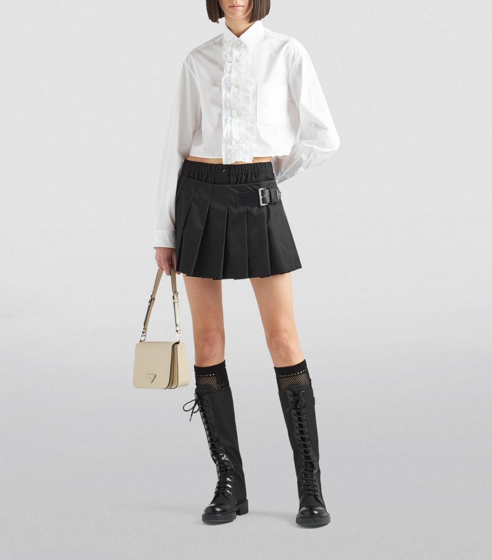 Prada Prada Re-Nylon Pleated Mini Skirt