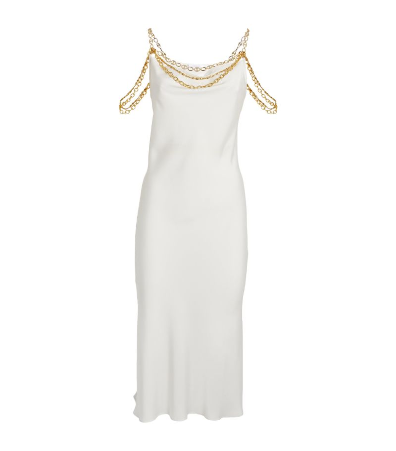 Rabanne Rabanne Embellished Midi Dress