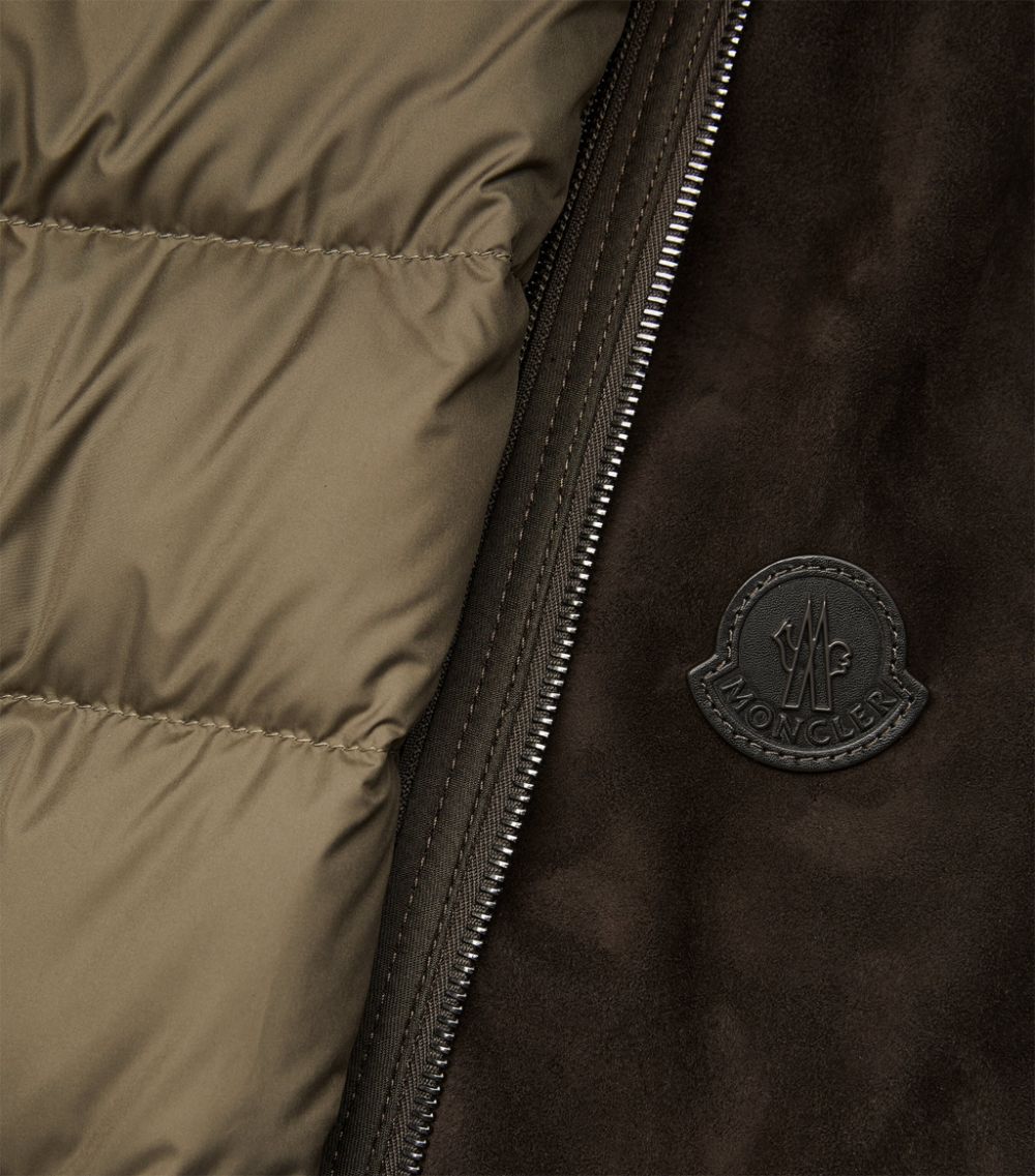 Moncler Moncler Suede Down-Filled Fayal Jacket