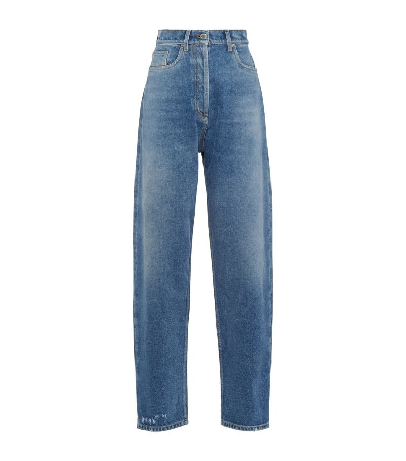 Prada Prada Triangle Wide-Leg Jeans