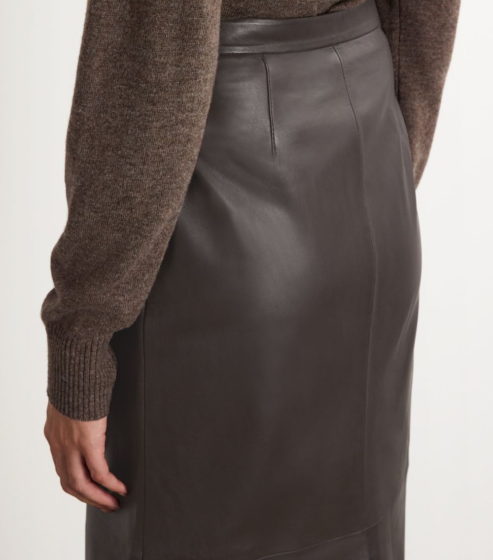 Yves Salomon Yves Salomon Nappa Leather Pencil Skirt