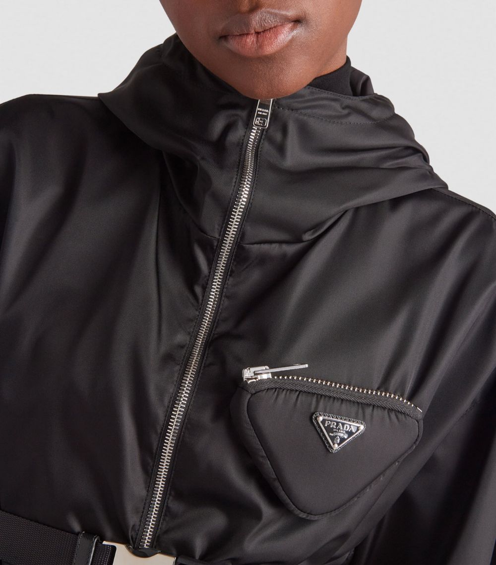 Prada Prada Hooded Pouch Re-Nylon Jacket