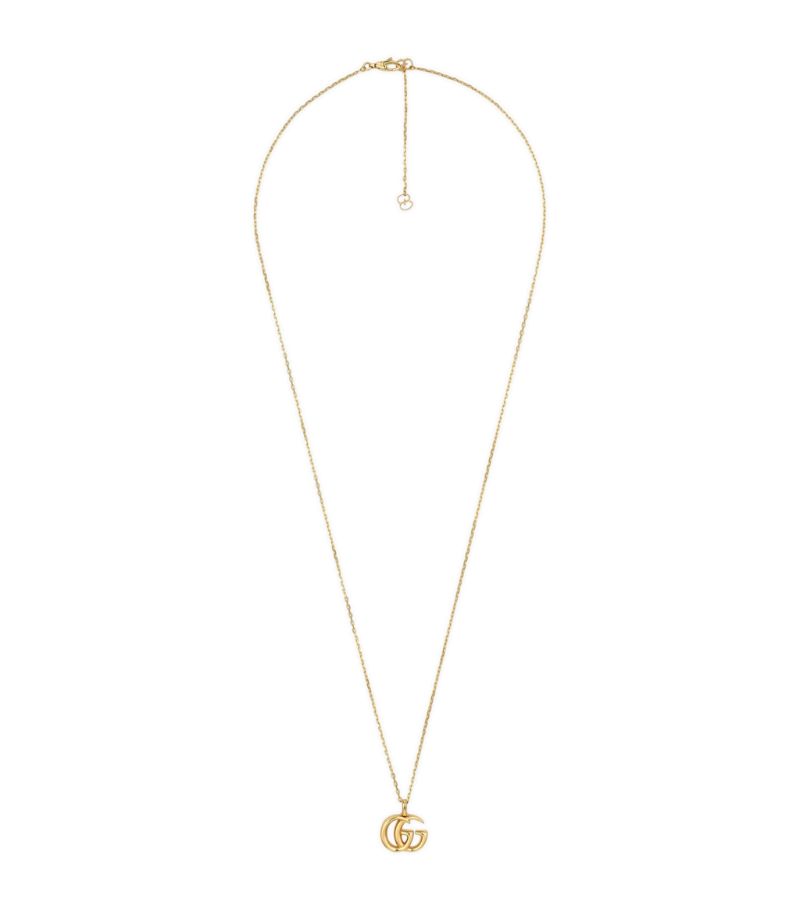 Gucci Gucci Yellow Gold Double G Running Necklace