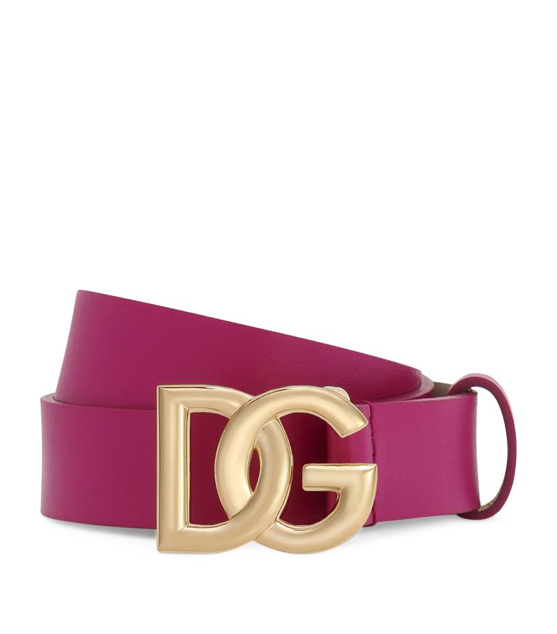 Dolce & Gabbana Dolce & Gabbana Kids Leather Logo Belt