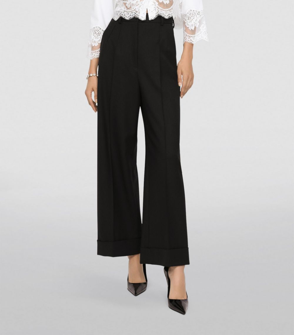 Dolce & Gabbana Dolce & Gabbana Wool-Blend Tailored Trousers