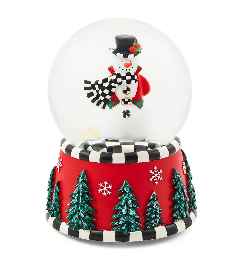 Mackenzie-Childs Mackenzie-Childs Courtly Check Snowman Snowglobe