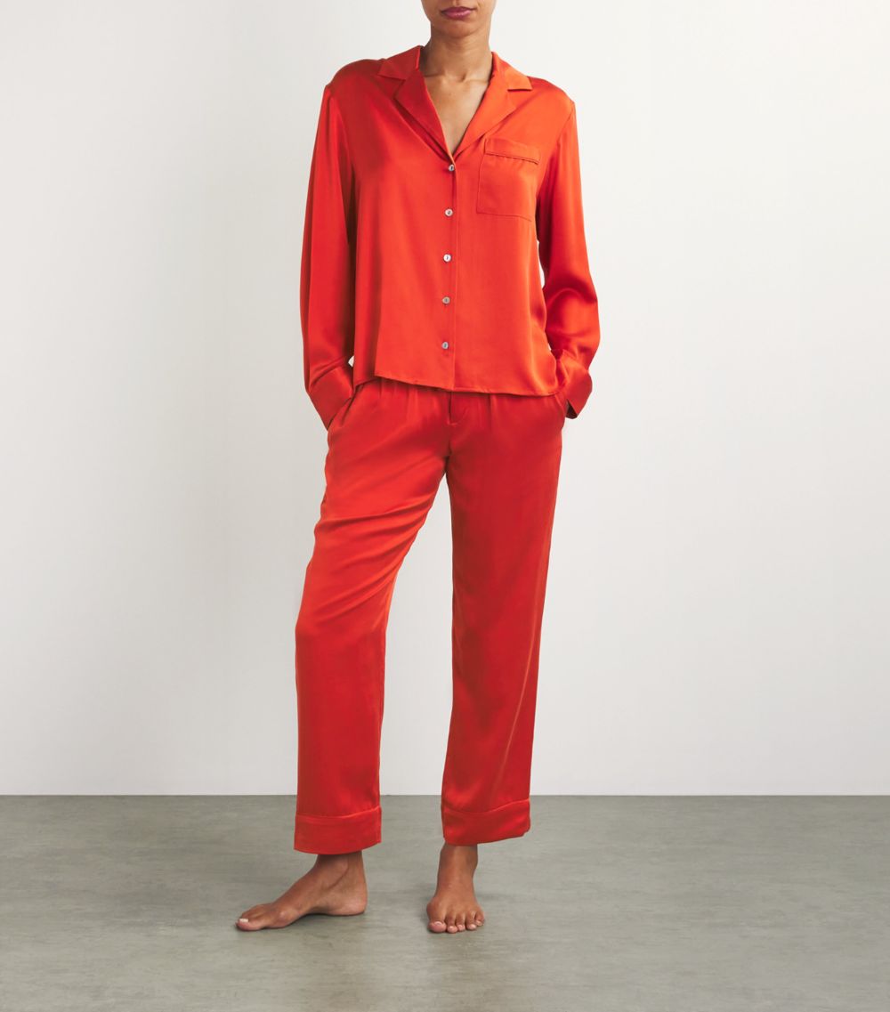 Asceno Asceno Silk Cabra Pyjama Shirt