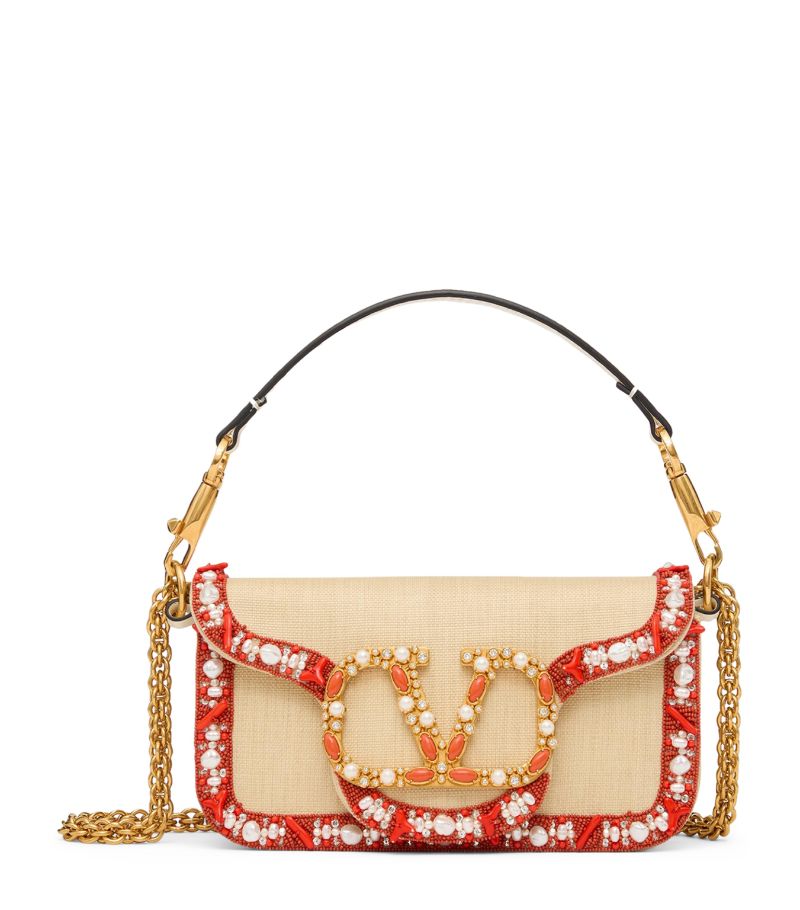 VALENTINO GARAVANI Valentino Garavani Embellished Locò Shoulder Bag