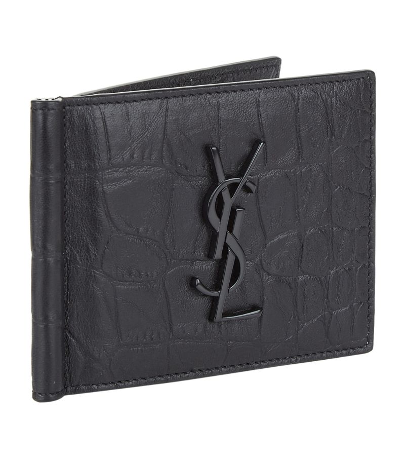 Saint Laurent Saint Laurent Monogram Money Clip Card Holder