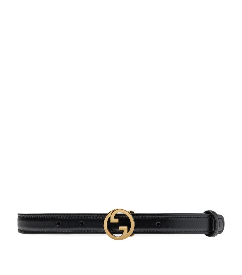 Gucci Gucci Leather Interlocking G Belt