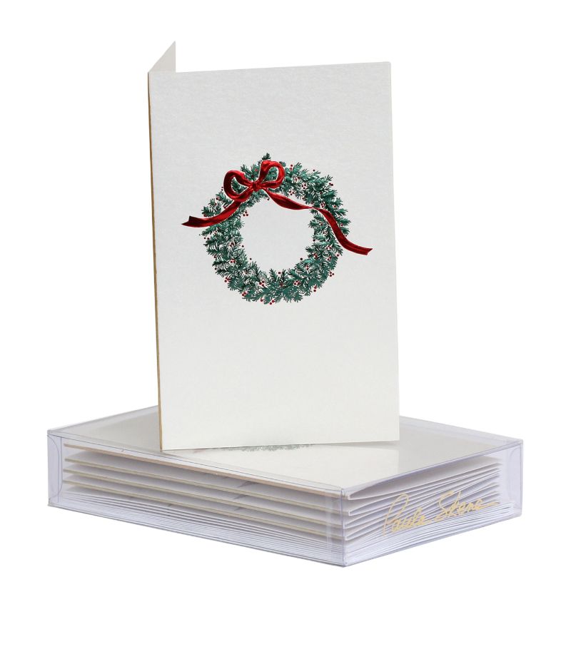  Paula Skene Wreath Christmas Cards (Set of 8)