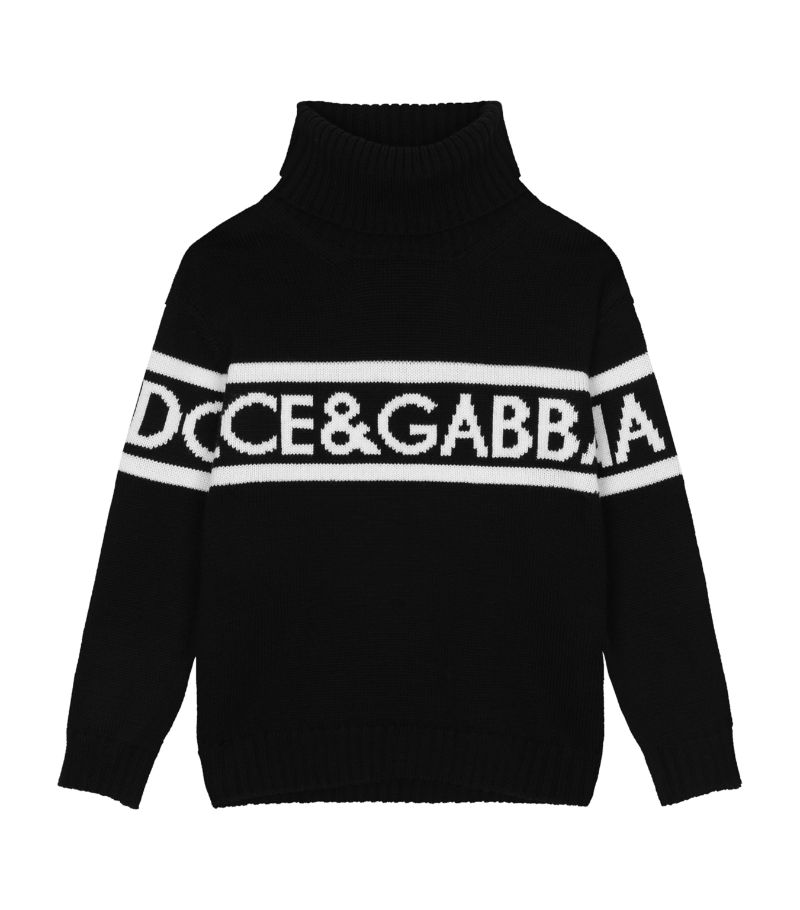 Dolce & Gabbana Dolce & Gabbana Kids Wool Logo Sweater (2-6 Years)