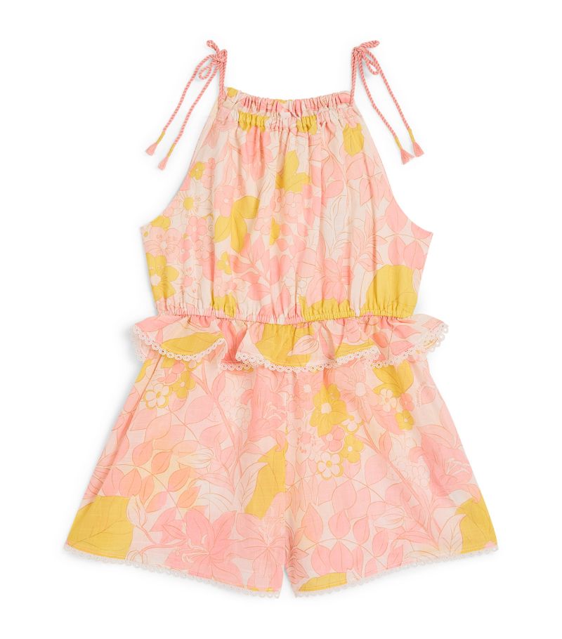 Zimmermann Kids Zimmermann Kids Cotton Floral Playsuit (1-12 Years)