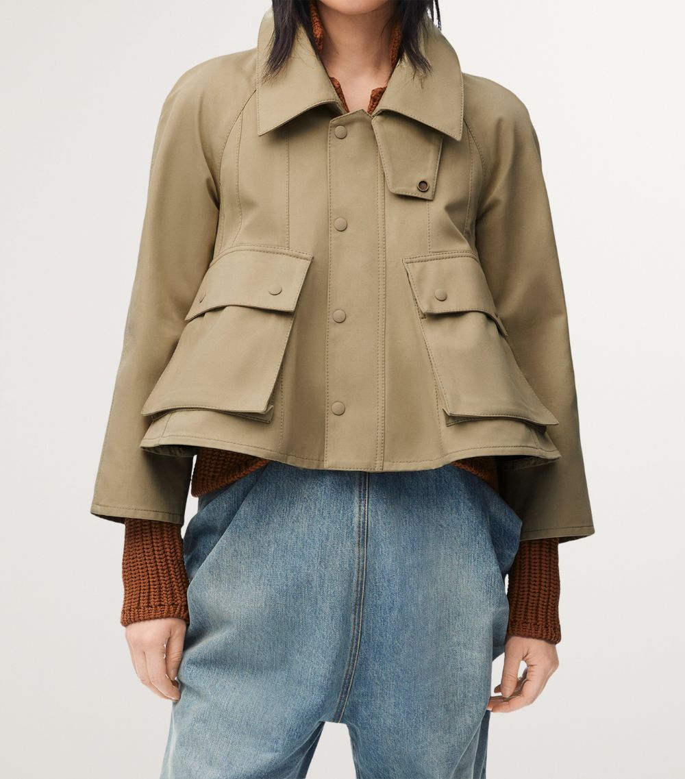 Loewe Loewe Cotton Gabardine Trapeze Jacket