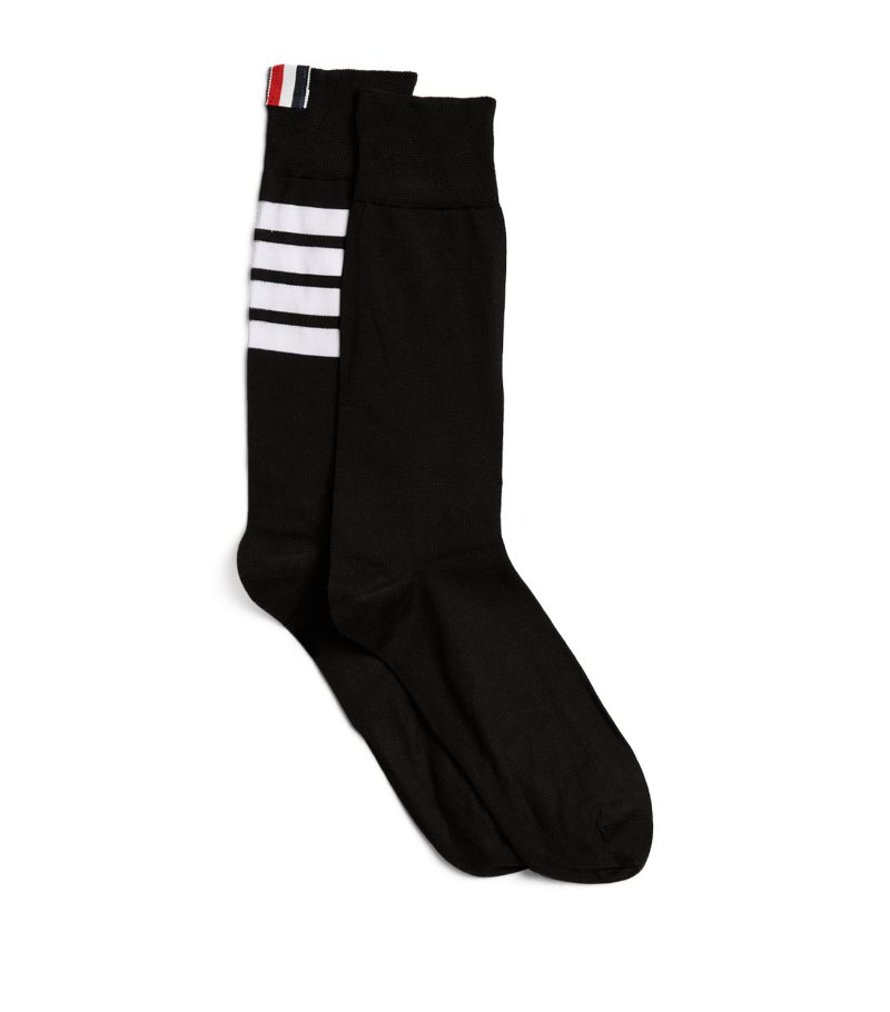 Thom Browne Thom Browne 4-Bar Mid-Calf Socks