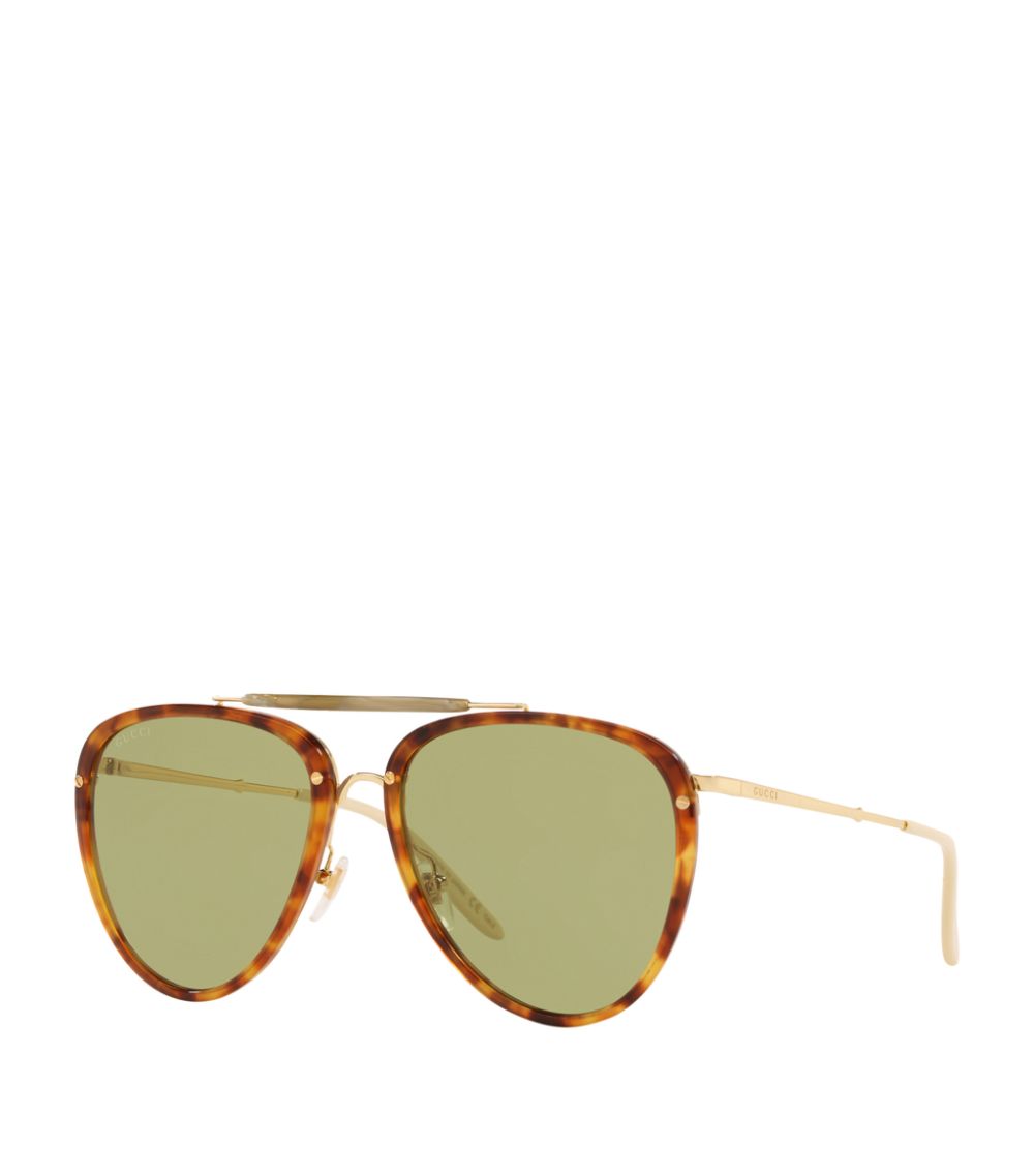 Gucci Gucci Acetate Pilot Sunglasses