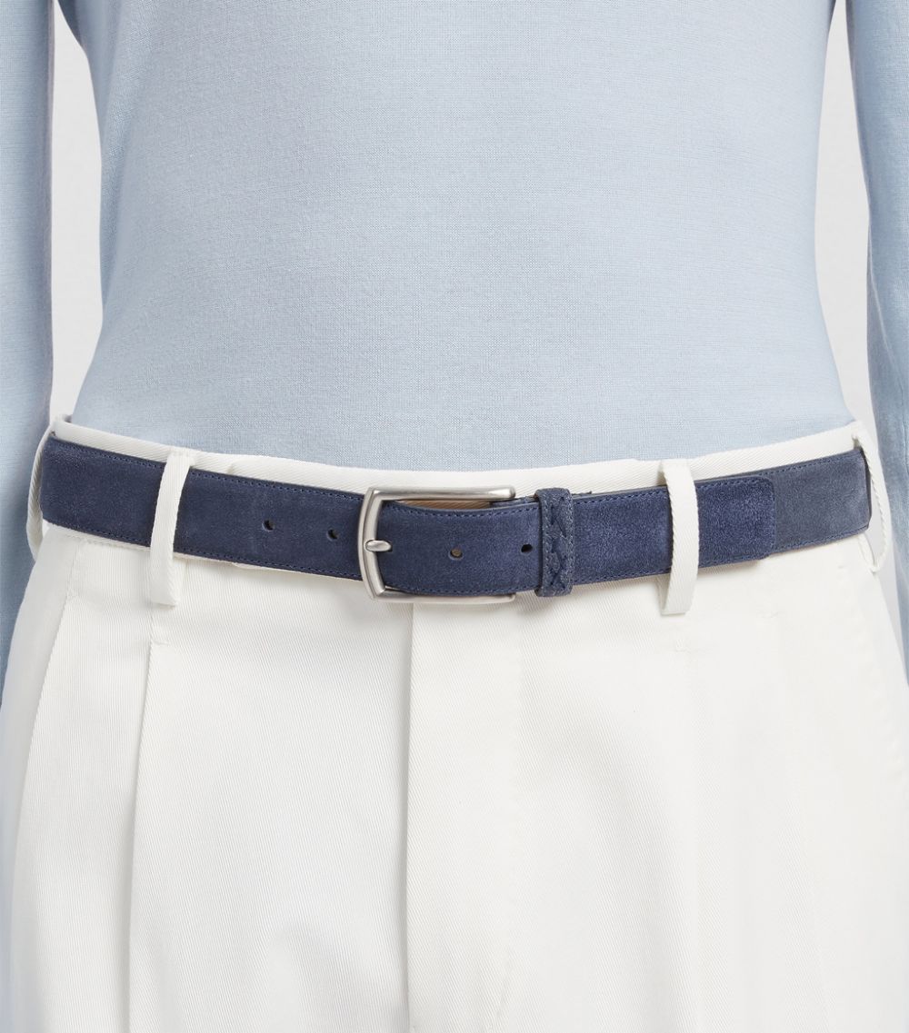 zegna Zegna Suede Belt