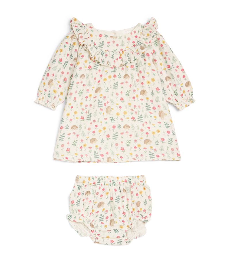 Purebaby Purebaby Hedgehog Print Dress And Bloomers Set (0-18 Months)