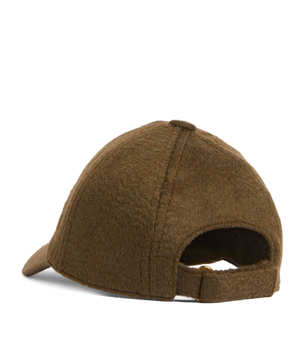 Max Mara Max Mara Camel Hair Balocco Baseball Cap