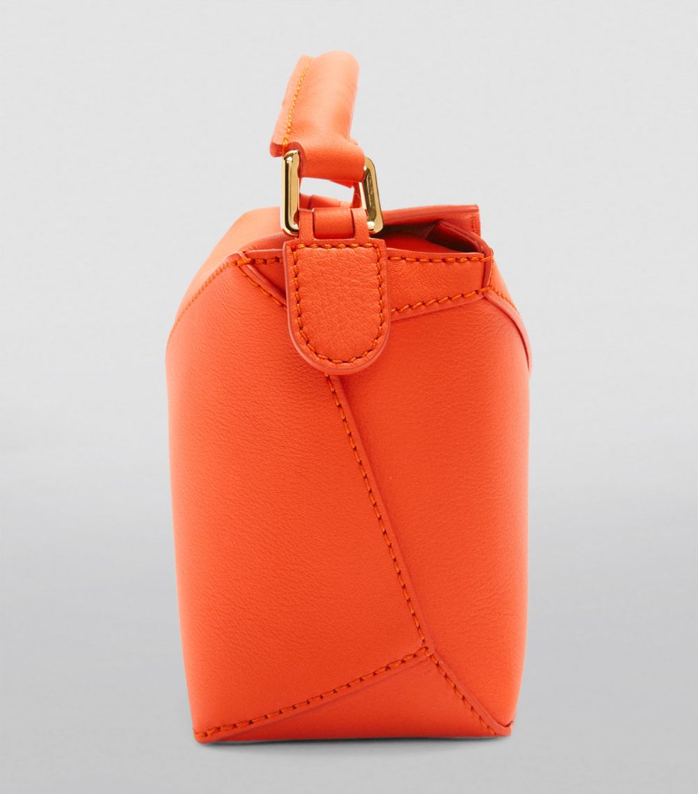 Loewe Loewe Mini Leather Puzzle Edge Top-Handle Bag