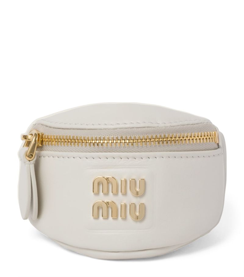 Miu Miu Miu Miu Leather Bracelet Mini Pouch