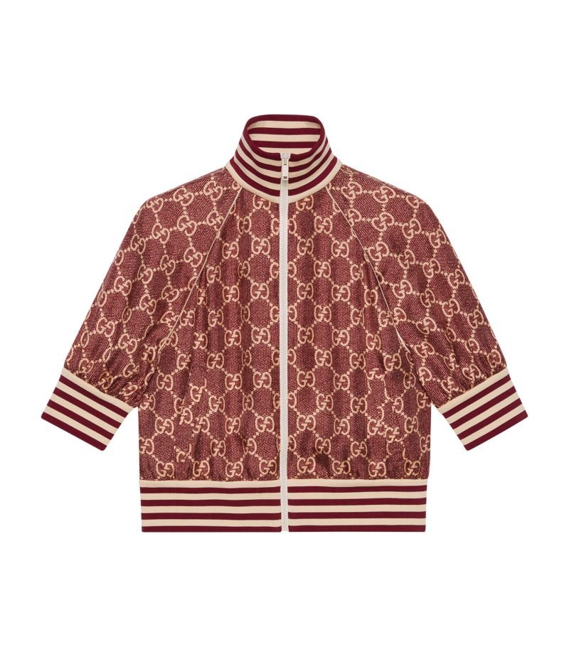 Gucci Gucci Silk Gg Supreme Bomber Jacket