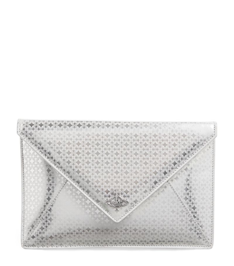 Vivienne Westwood Vivienne Westwood Leather Orb Envelope Clutch