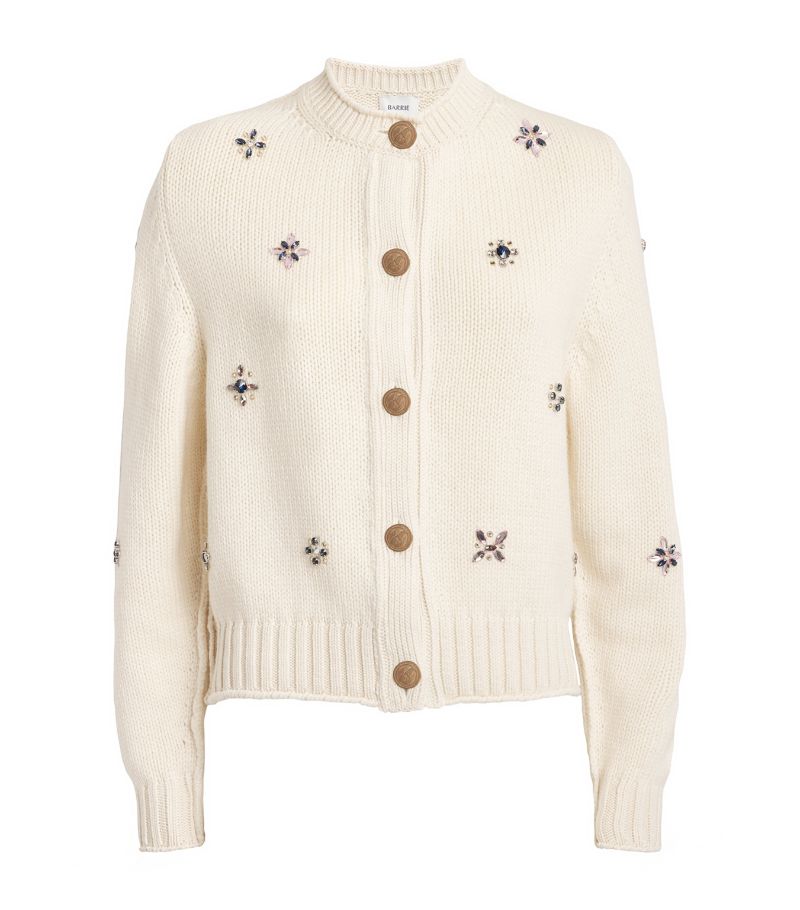 Barrie Barrie Cashmere Embellished Cardigan