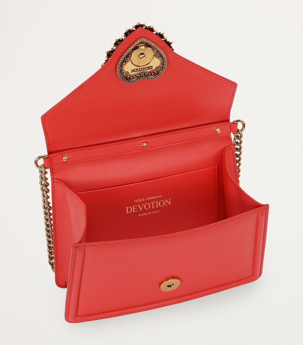 Dolce & Gabbana Dolce & Gabbana Small Leather Devotion Top-Handle Bag