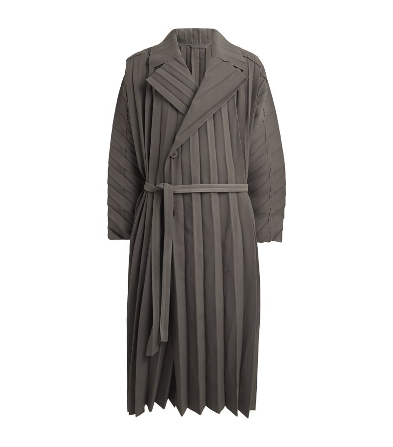 Homme Plissé Issey Miyake Homme Plissé Issey Miyake Pleated Overcoat