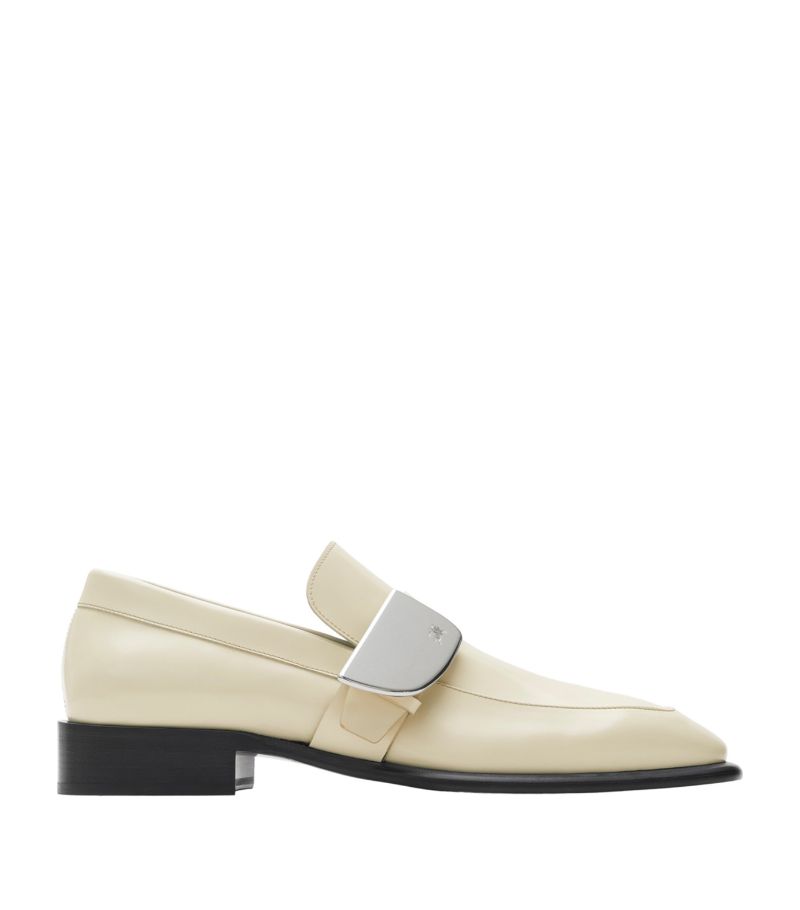 Burberry Burberry Leather Shield Loafers