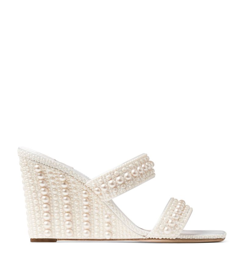 Jimmy Choo Jimmy Choo Sacoria 85 Embellished Wedge Sandals