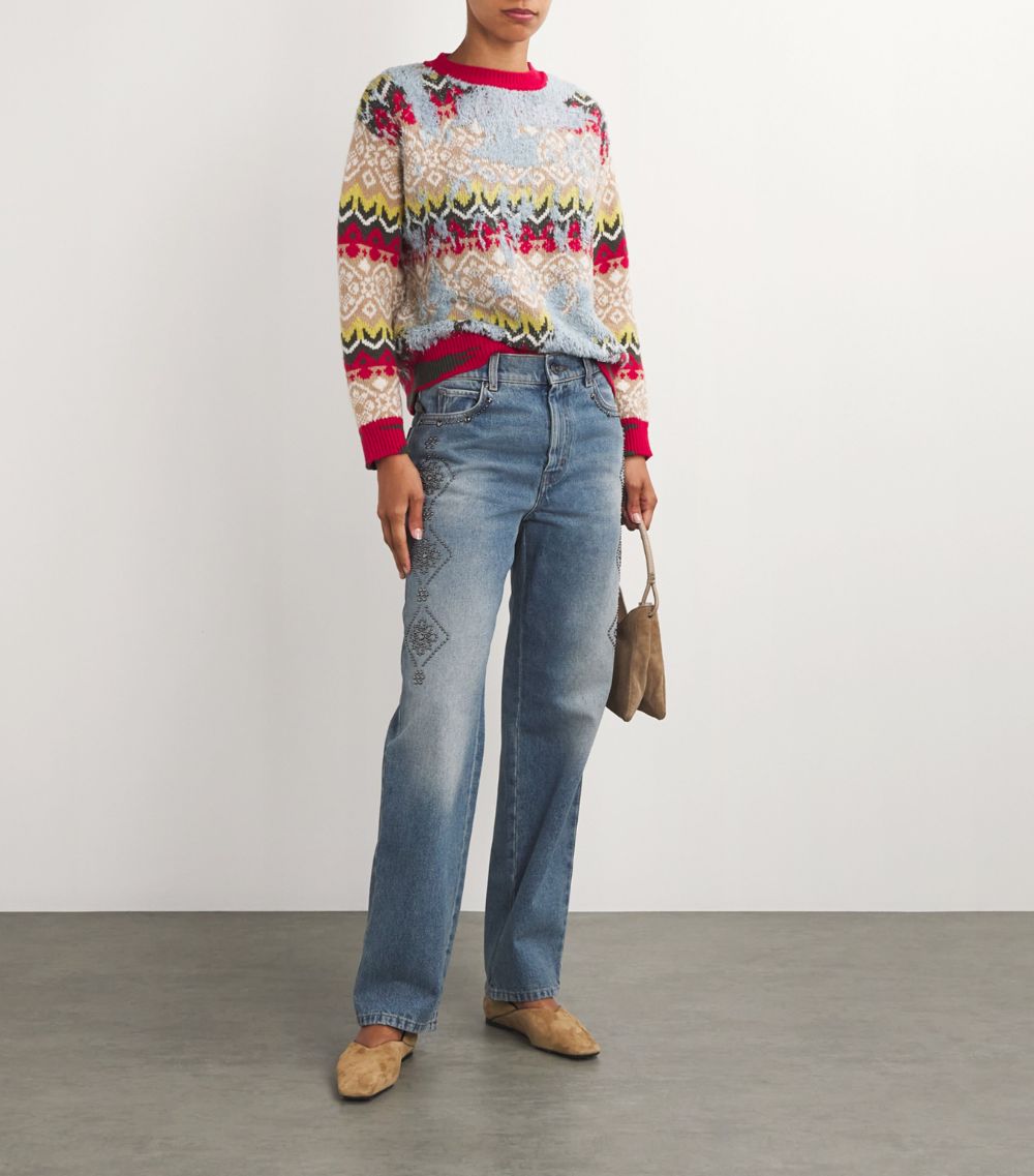 Weekend Max Mara Weekend Max Mara Embellished Boyfriend Jeans