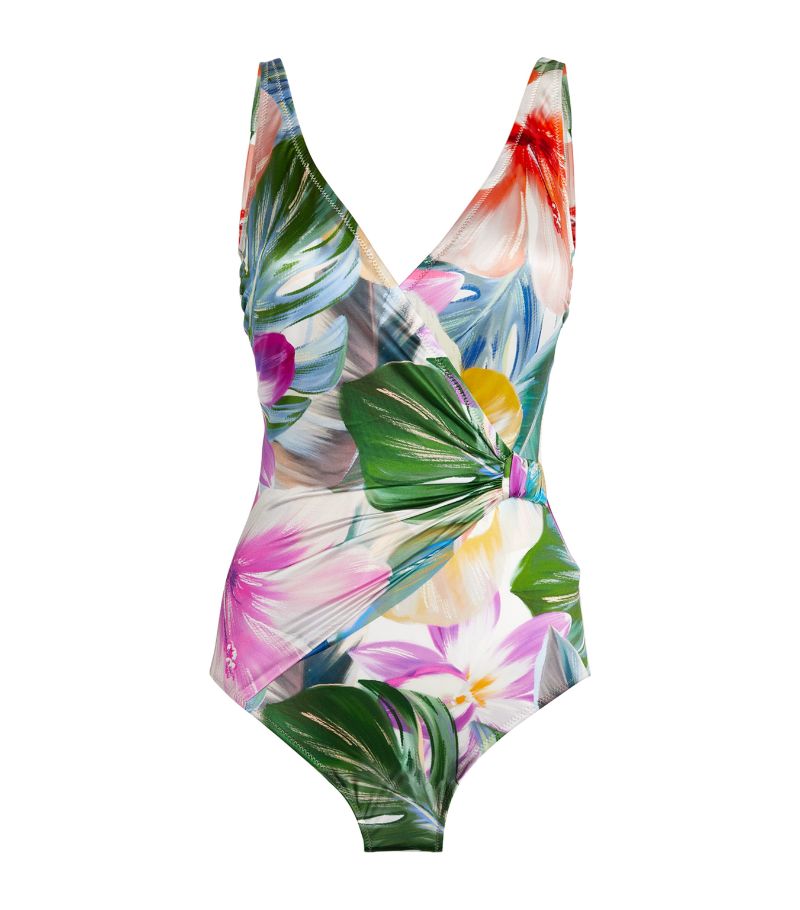 Gottex Gottex Floral Ruched Swimsuit