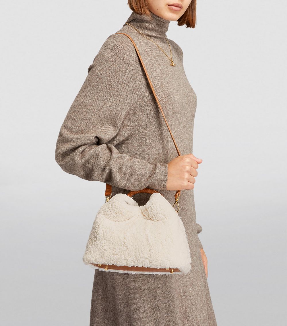 Elleme Elleme Small Shearling Baozi Tote Bag