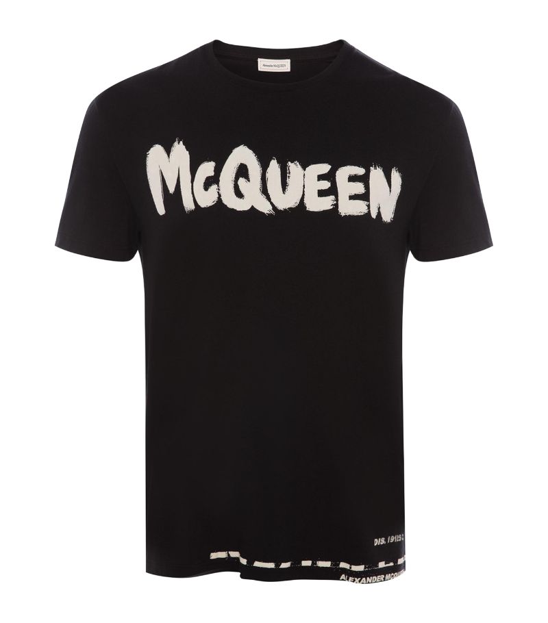 Alexander McQueen Alexander Mcqueen Graffiti Logo T-Shirt