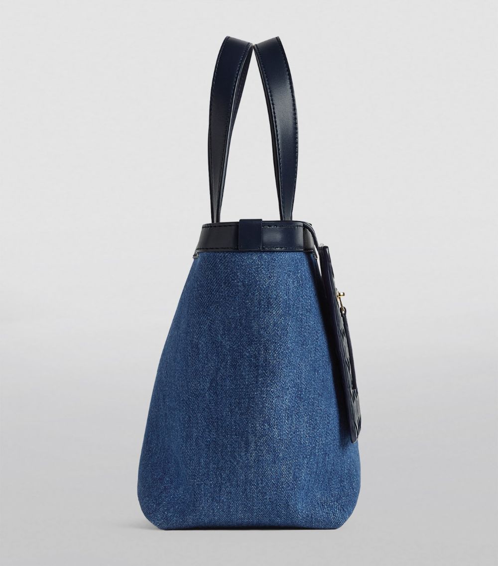 Bottega Veneta Bottega Veneta Denim-Leather Tote Bag