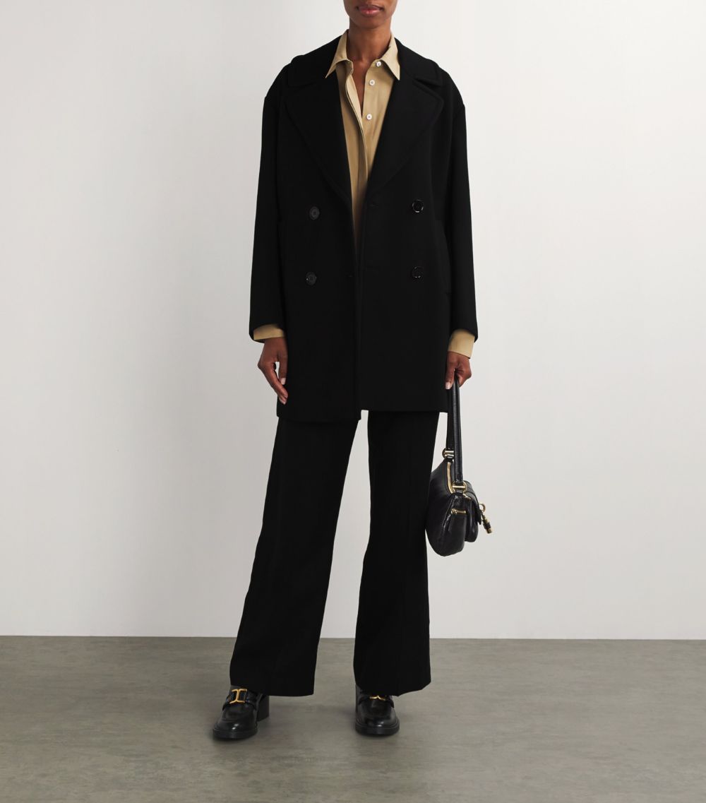 Max Mara Max Mara Jersey Double-Breasted Coat