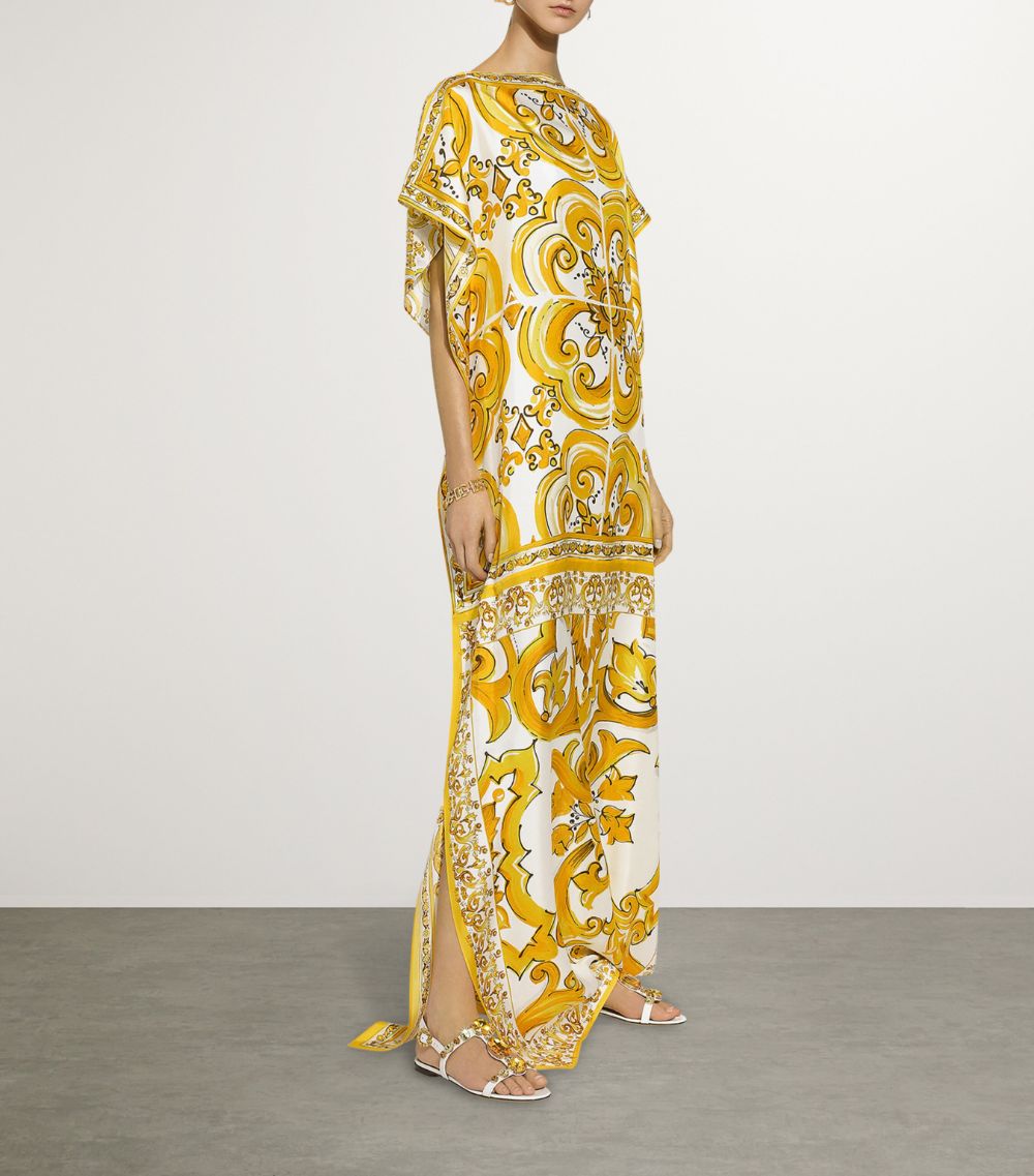 Dolce & Gabbana Dolce & Gabbana Silk Majolica Maxi Dress