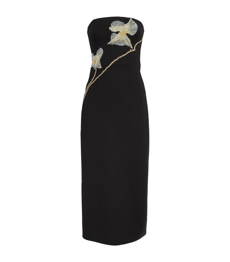 Staud Staud Embellished Brooke Midi Dress