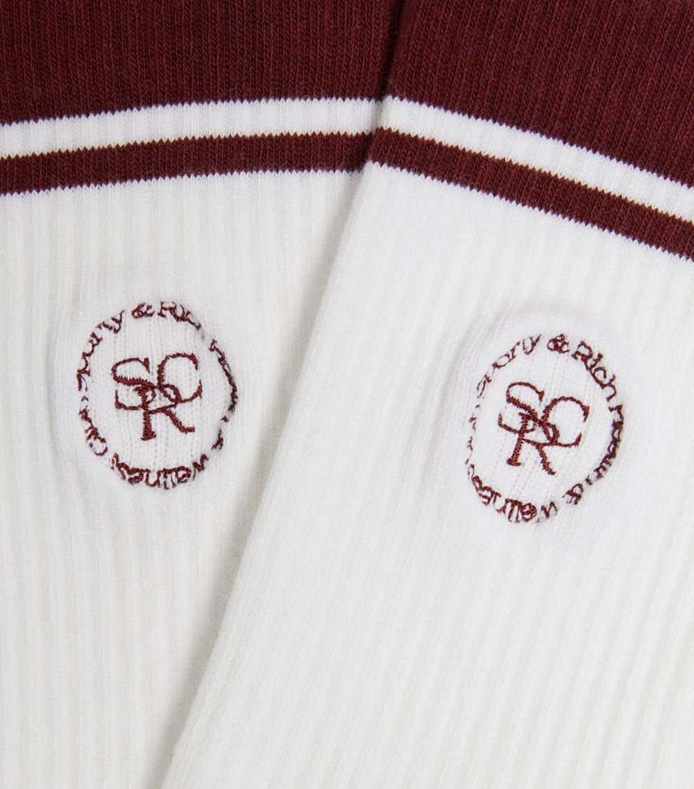 Sporty & Rich Sporty & Rich Cotton Logo Socks
