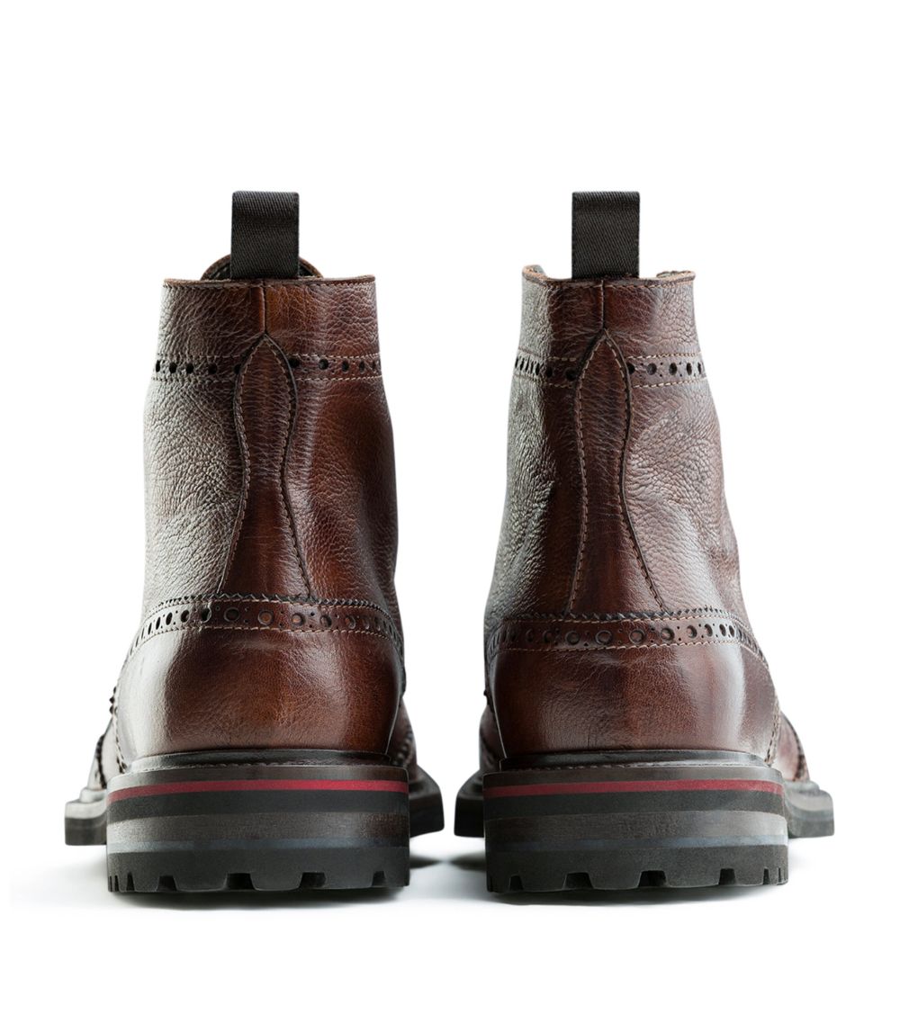 Isaia Isaia Leather Ankle Boots