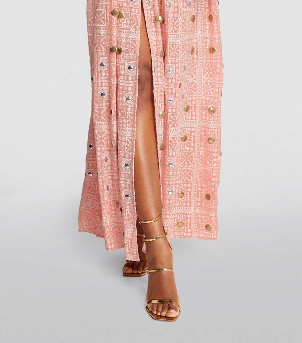 Hayley Menzies Hayley Menzies Embellished V-Neck Maxi Dress