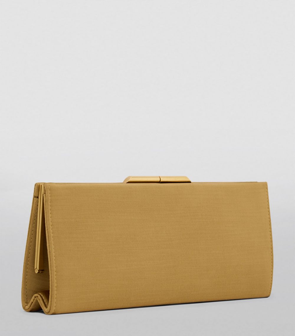 Saint Laurent Saint Laurent Midnight Satin Clutch Bag