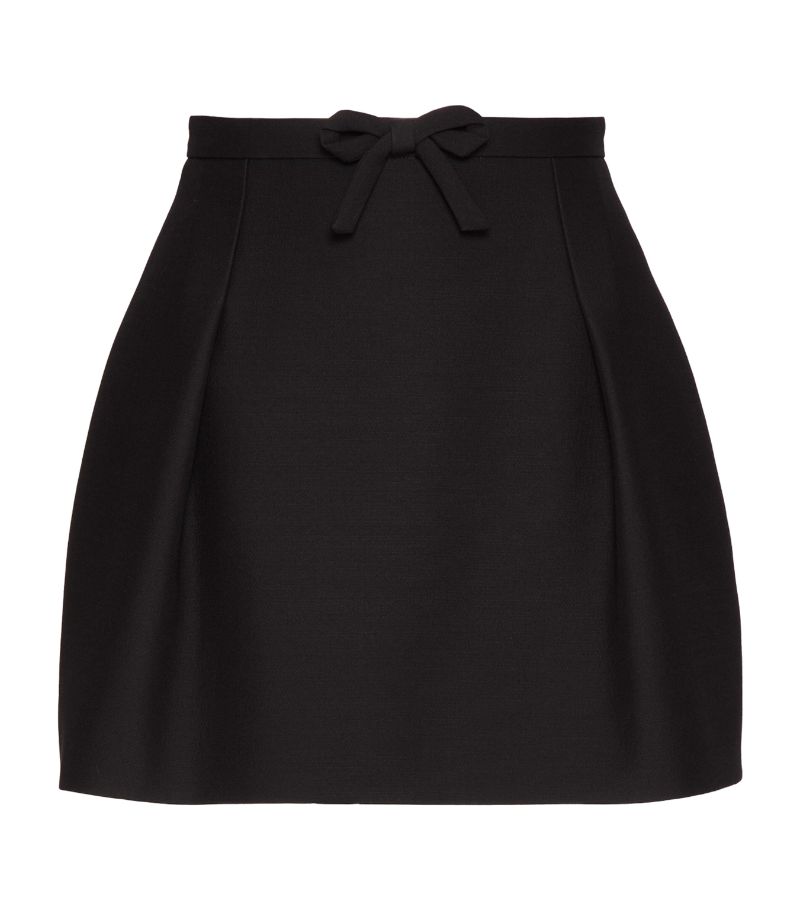 VALENTINO GARAVANI Valentino Garavani Virgin Wool-Silk Mini Skirt