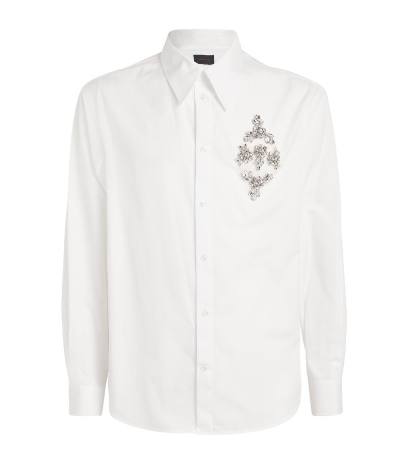 Simone Rocha Simone Rocha Cotton Crystal-Embellished Shirt