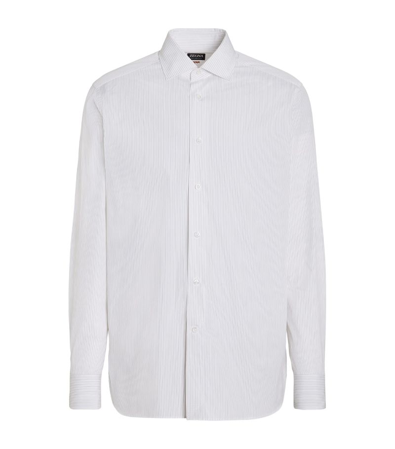 zegna Zegna Centoventimila Cotton Micro-Stripe Shirt