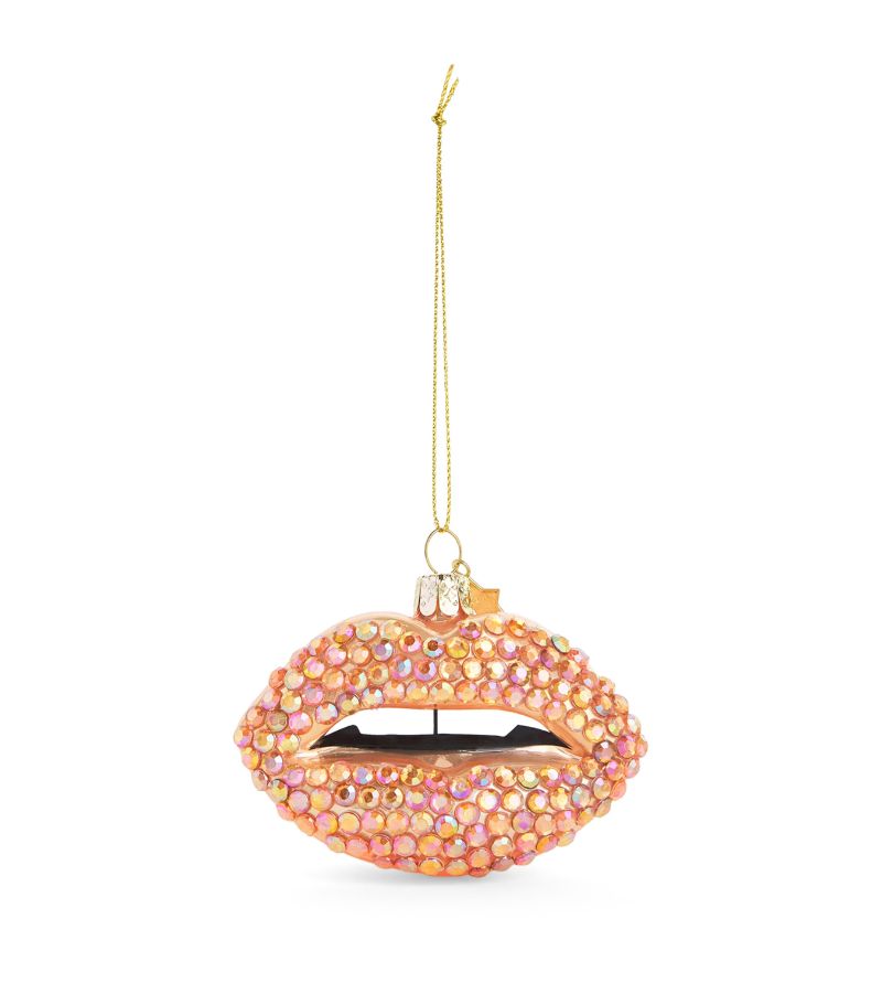 Harrods Harrods Glass Lips Tree Decoration (7Cm)