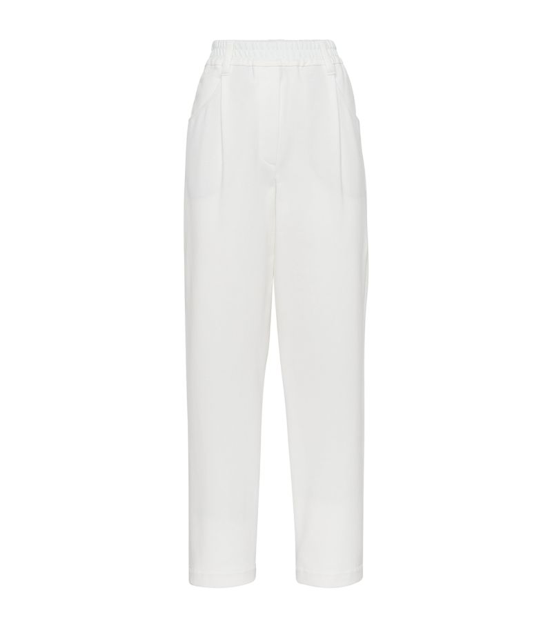 Brunello Cucinelli Brunello Cucinelli Cotton-Blend Tapered Trousers