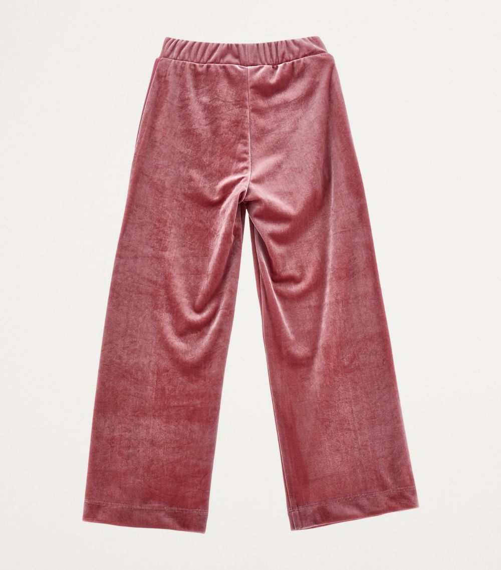 Monnalisa Monnalisa Velvet Straight Sweatpants (2-16 Years)